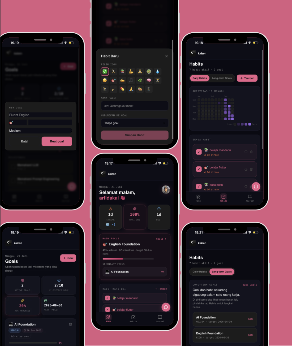 Kaizen – Continuous Habit & Productivity Tracker